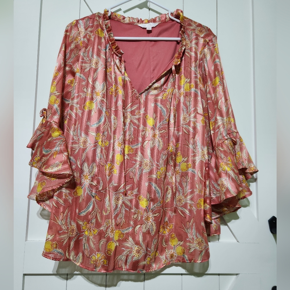 Lauren Conrad floral blouse
